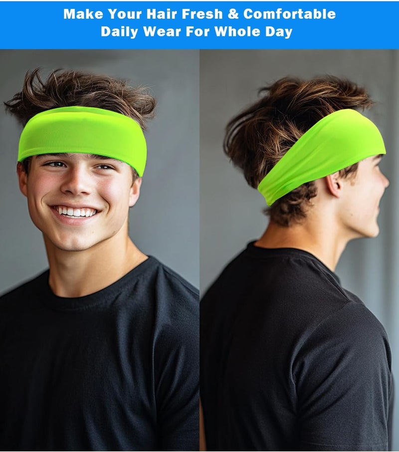 Supeniu Headband for Men & Women, Sweat Wicking Sports Sweatband Headbands, Workout Running Training Yoga Basketball Hairband - Image 5